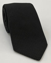 Black Prometeo Grenadine Silk Tie GPMT-5